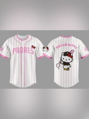 Sanrio Hello Kitty Padres Baseball Jersey